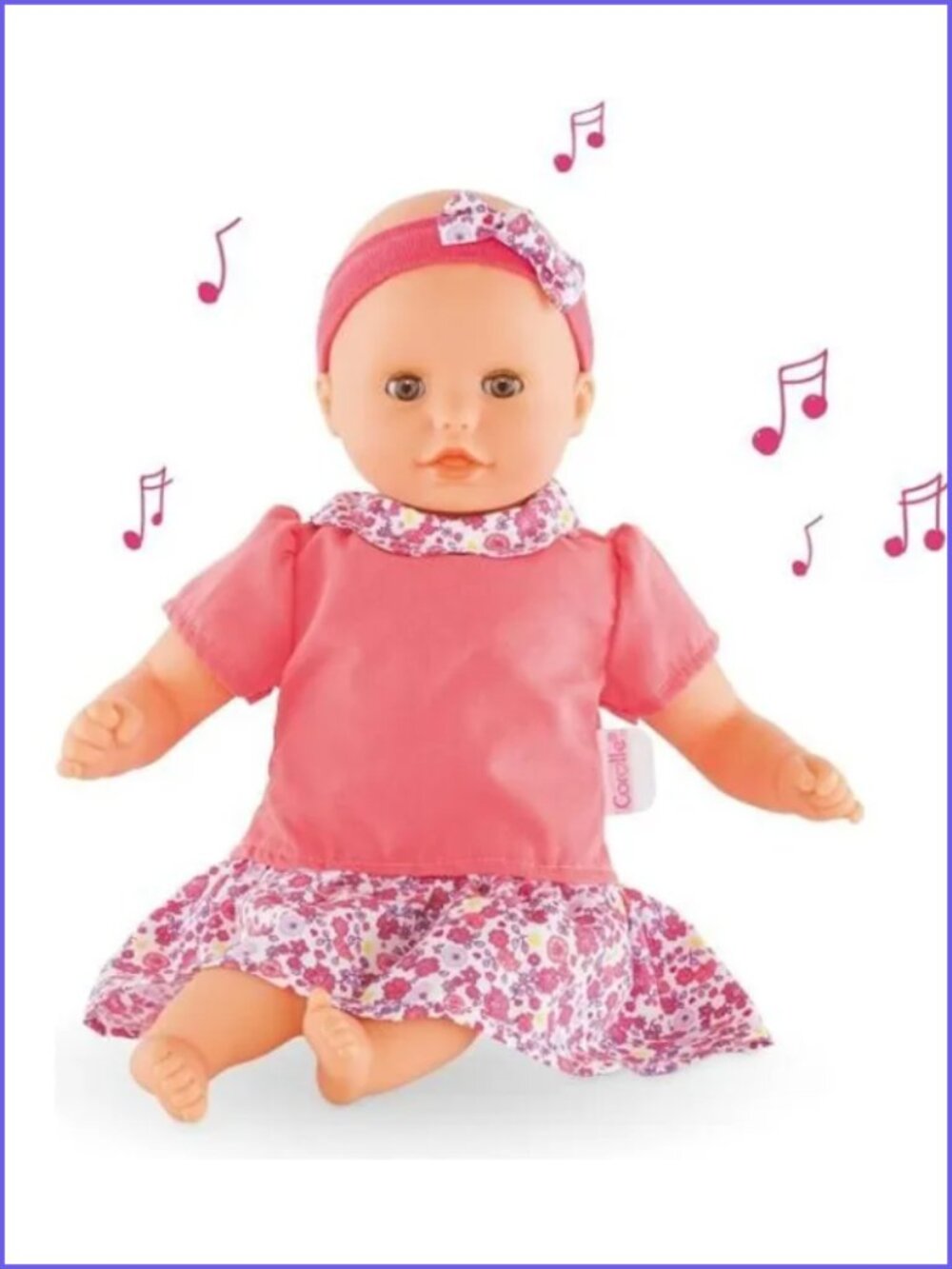 Corolle My First Baby Calin Melody Music Doll 12" New in Box For18 months +
